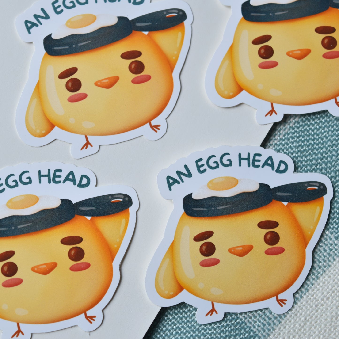 Egg Head Sticker