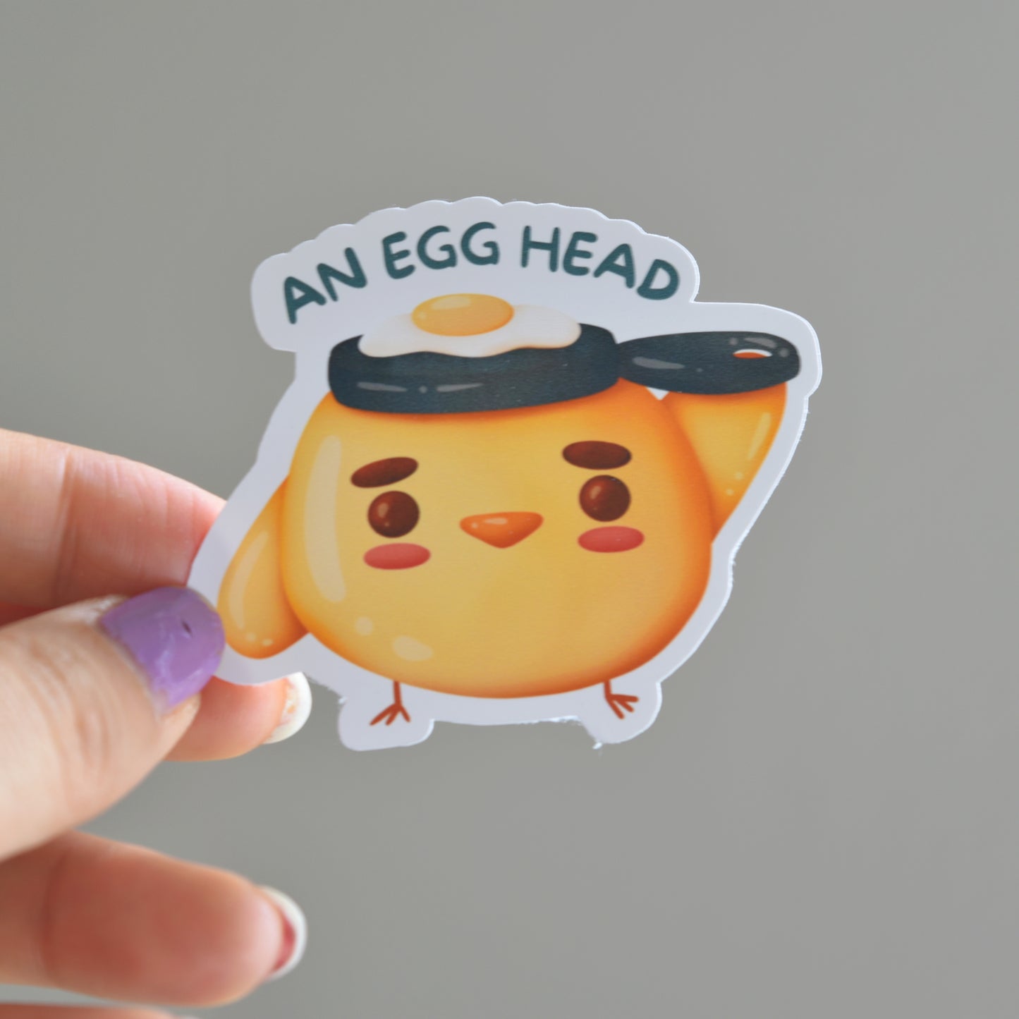 Egg Head Sticker