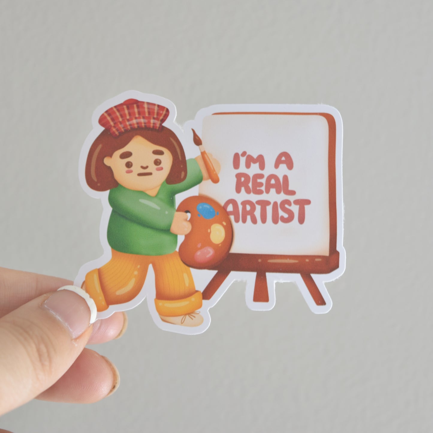 I Am A Real Artist Sticker