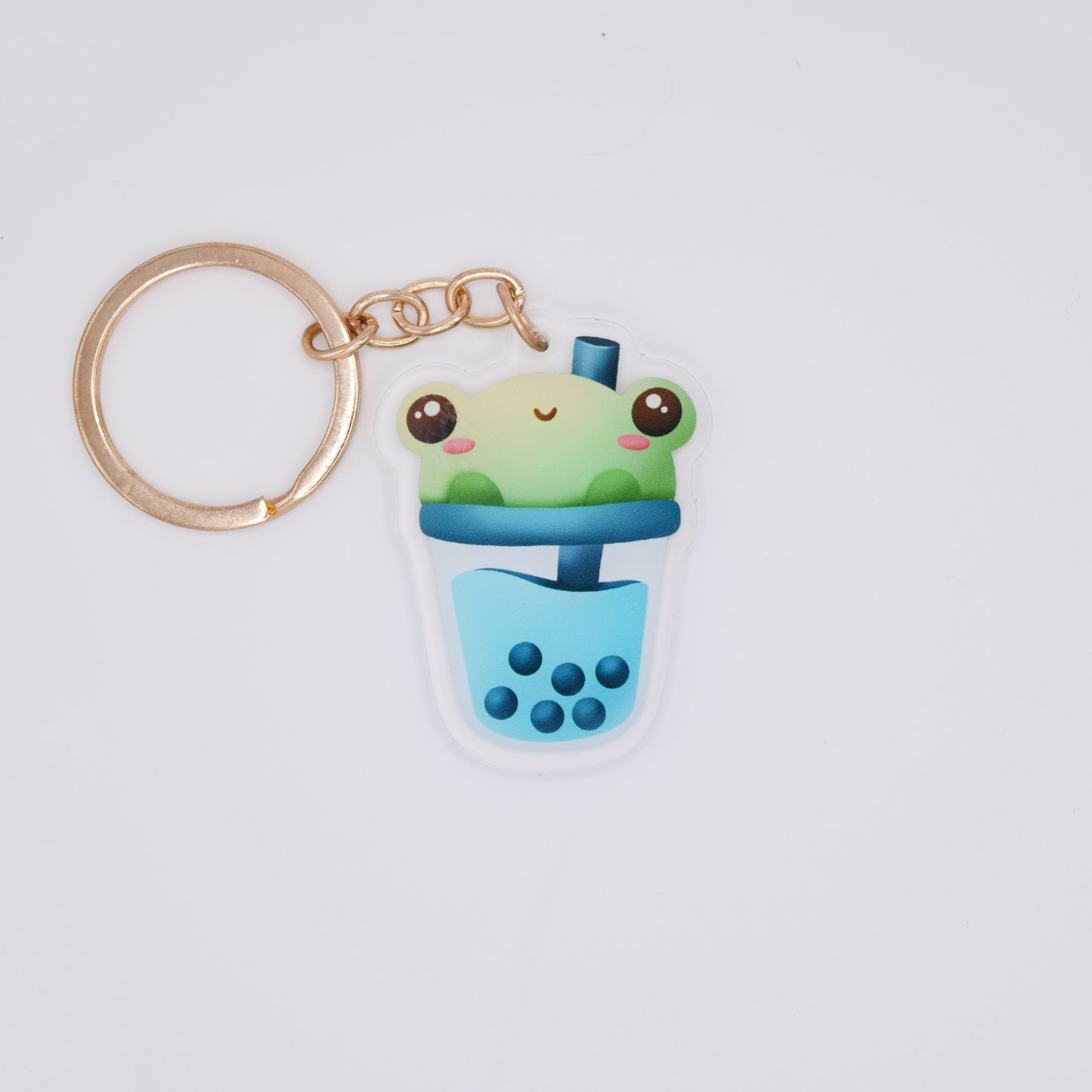 Boba Frog Keychain