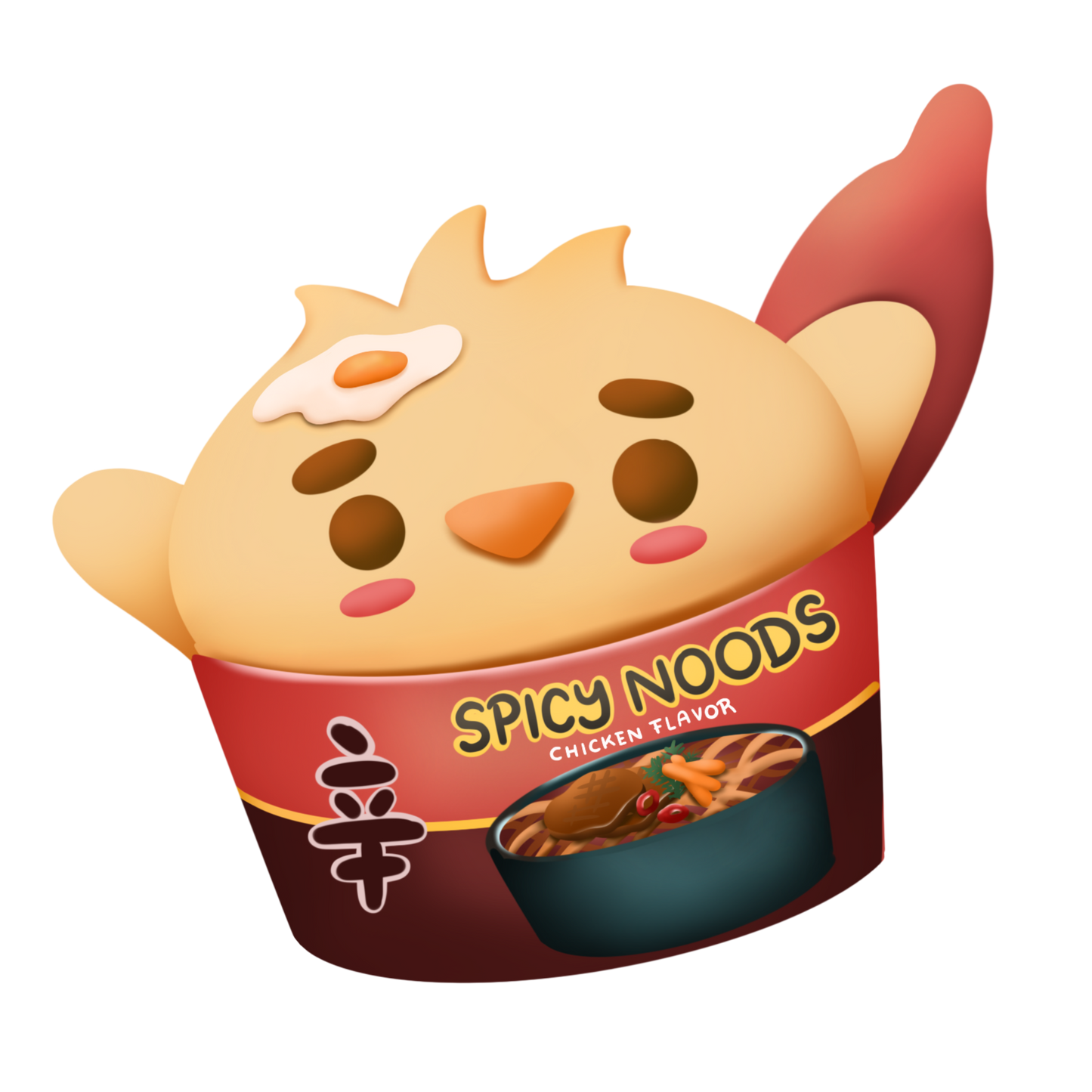 Spicy Cup Noodle Sticker