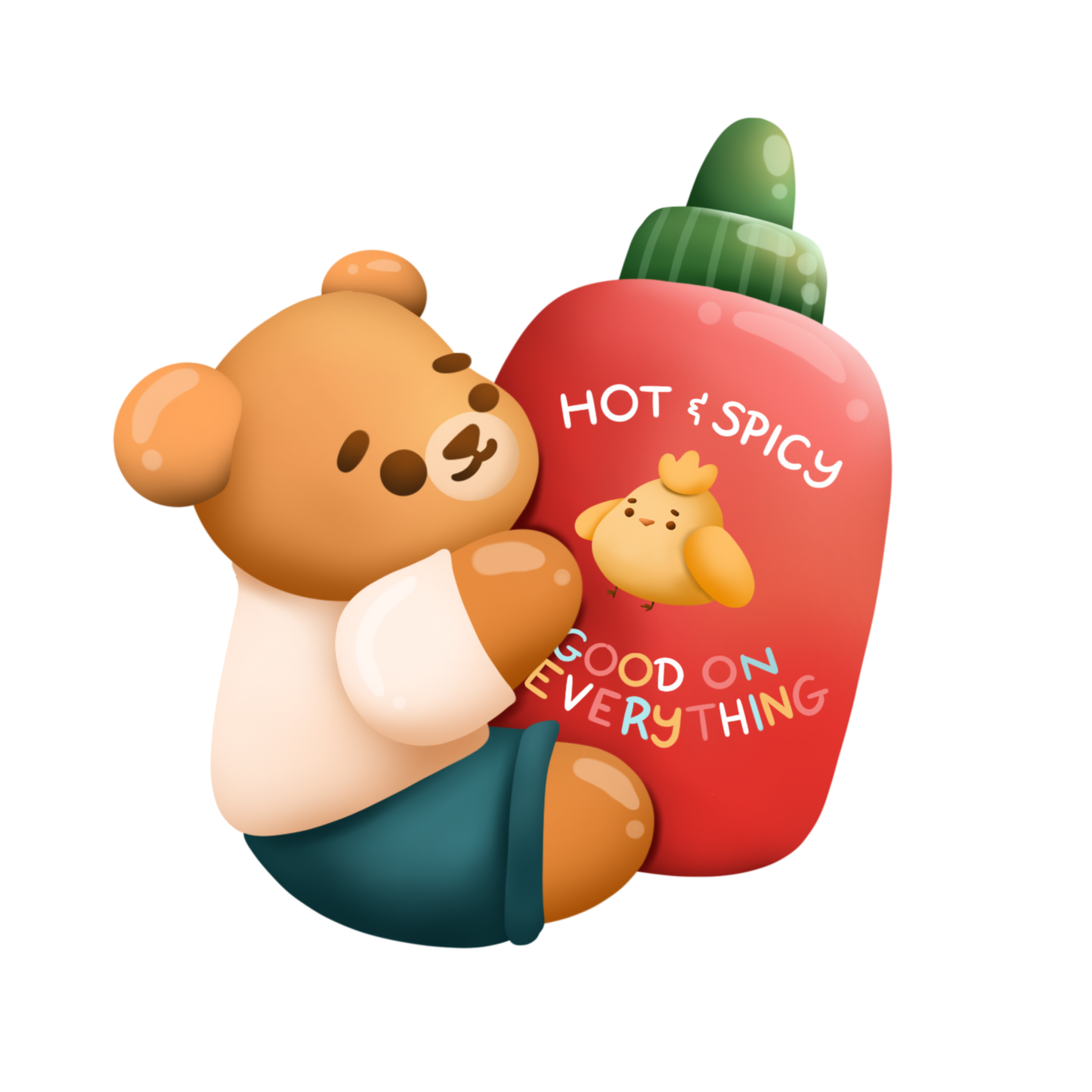 Hot Sauce Bear Sticker