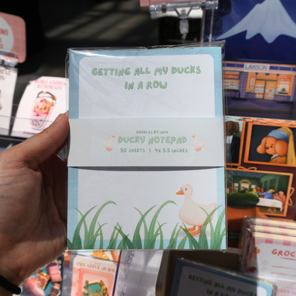 Ducks In a Row Notepad