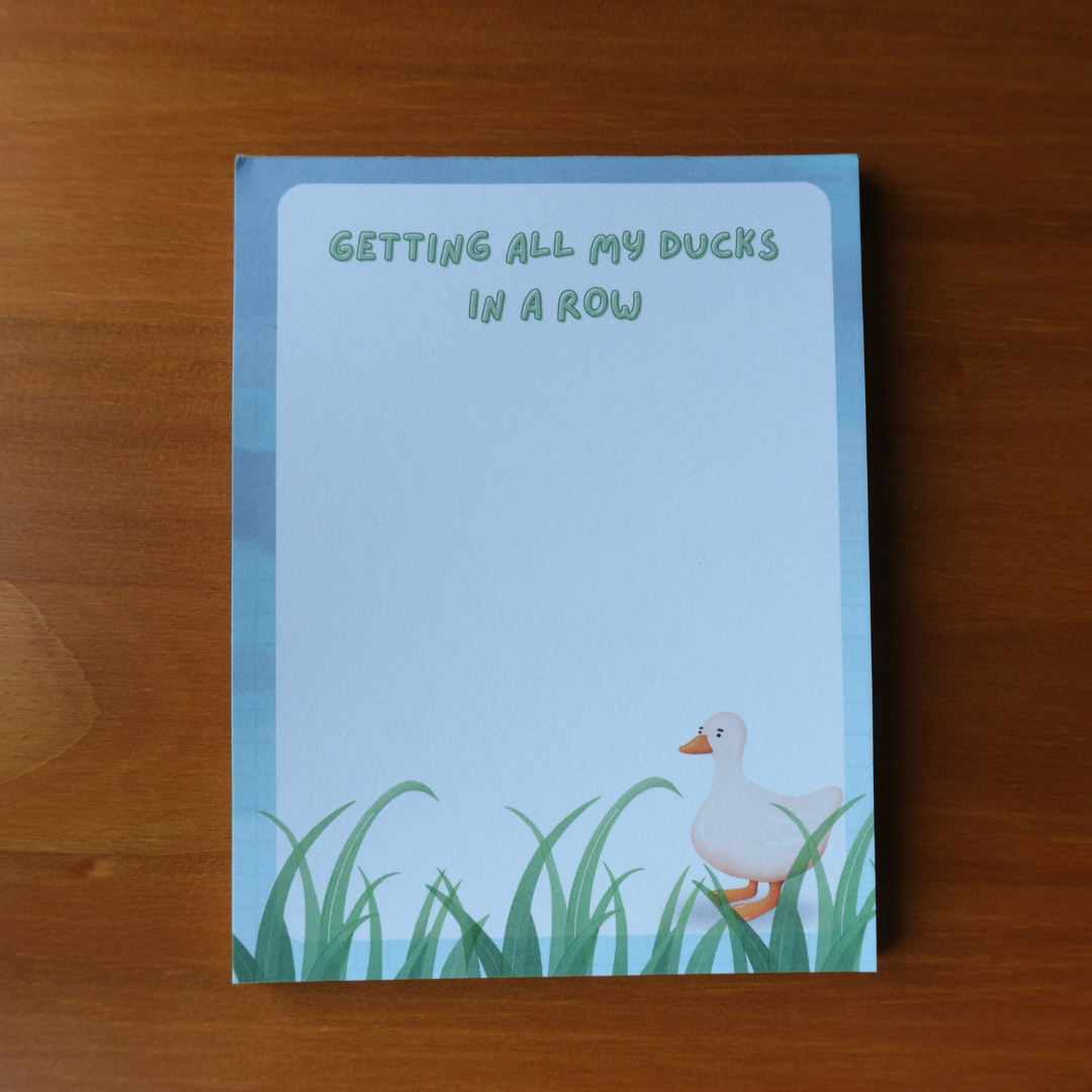 Ducks In a Row Notepad