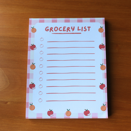 Grocery List Notepad