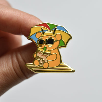 Boba Beach Pin