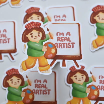 I Am A Real Artist Sticker