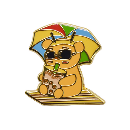 Boba Beach Pin