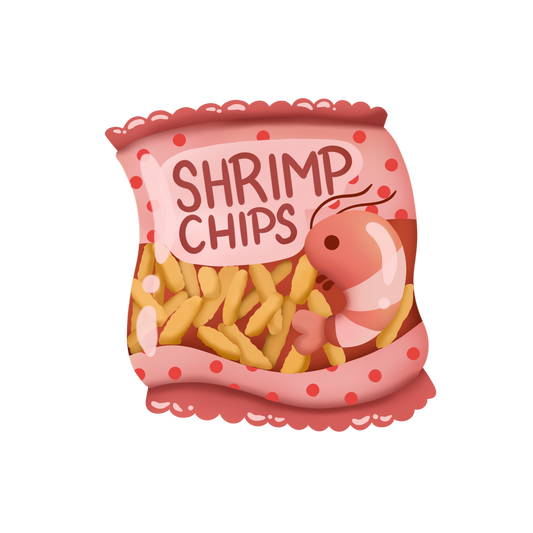 Shrimp Chips Sticker
