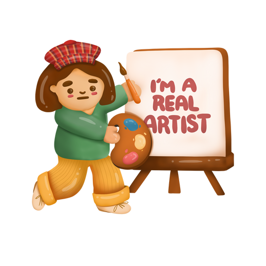 I Am A Real Artist Sticker