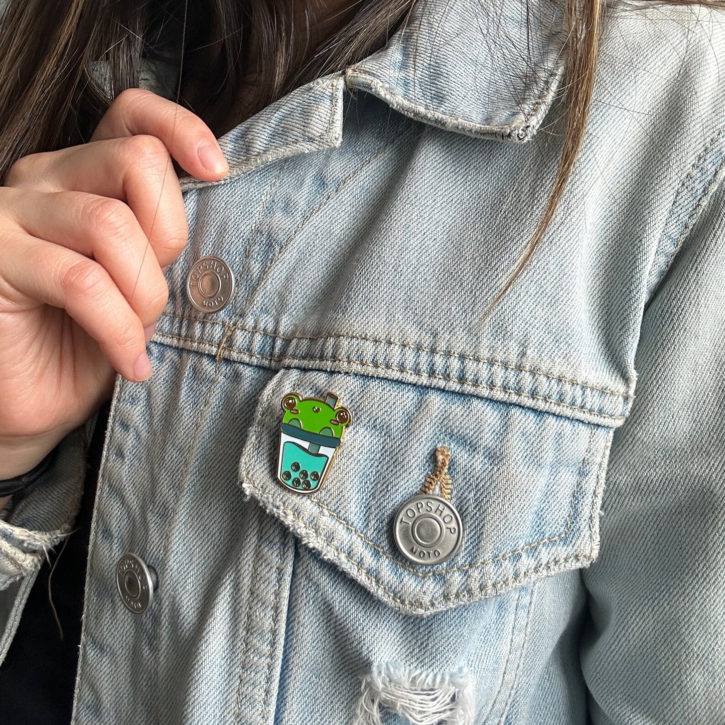 Boba Frog Pin