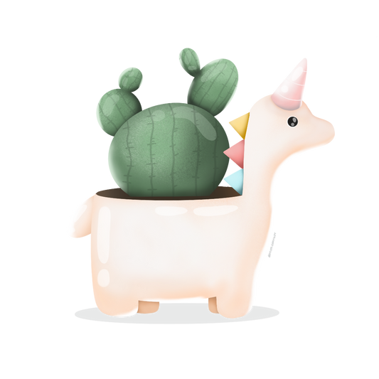 Unicorn Cactus Sticker